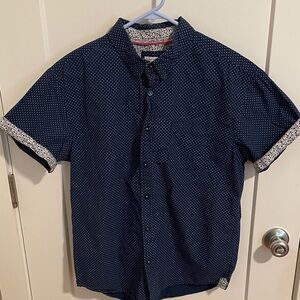 Men's Navy Blue Short Sleeve Shirt